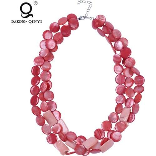 New Style Custom Handmade Fashionable Jewelry Handmade 18 mm Shell Necklace For Women