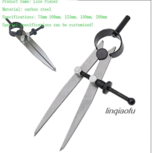 Flat leg spring card planning line, caliper spacing gauge leather tool