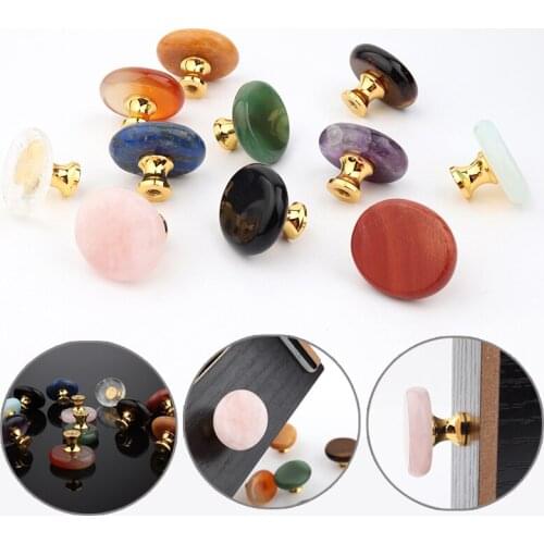 Nature Stone Crystal Drawer Handles Natural Stone Cabinet Wardrobe Shoes Door Drawer Knobs Knob Home Decor Furniture Handle