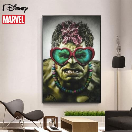 Marvel Avengers Poster Anime Green Giant Hulk Painting Canvas Print On Wall Art Picture For Living Room Home Decor