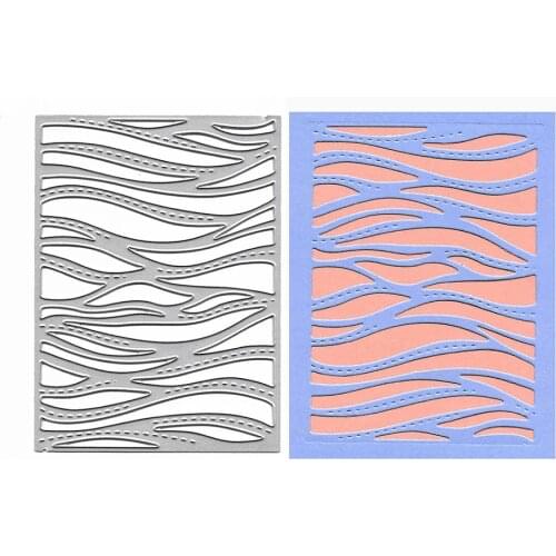 Die Cutting Dies Wave Frame Die Scrapbooking Templates Stencil Album Card Making Knife Mold Metal Crafts Stamps And Slimline Die