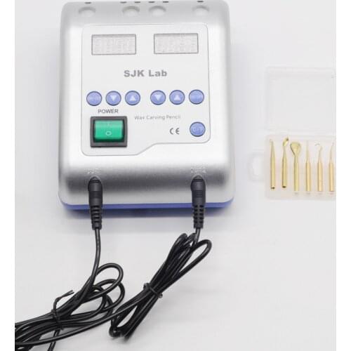 Dental Lab Electric Waxer Carving Knife Machine 2*Pen & 6*Wax Tip/Pot Kits Dentist Equipment