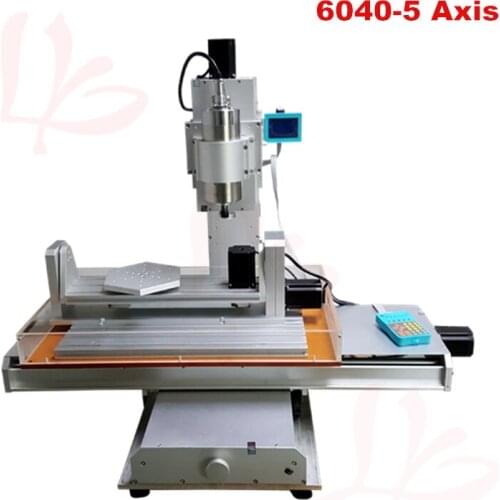 Column type 6040 CNC Machine 2.2KW 3 axis with rotation axis B axis Vertical engraving machine CNC router 60*40 with A axi