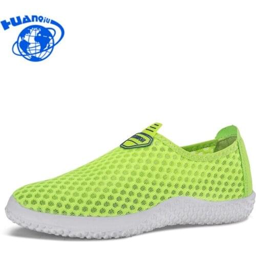 HUANQIU 2018 New Summer Mesh Breathable Fashion Shoes Women Casual Sneakers Trend Light Wading Shoes Beach Light Shoes JH169