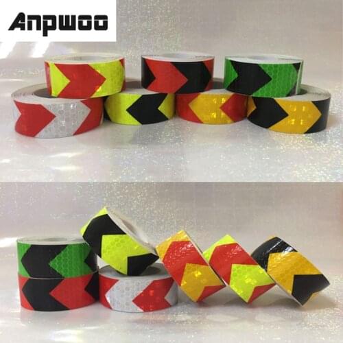 ANPWOO 25mm x 10m Car Decoration Safety Mark Motorcycle Reflective Tape Stickers Car Styling For Automobiles Safe Material