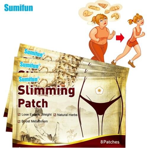 Sumifun 24pcs Hot Burning Fat Patches Slimming Navel Sticker Weight Lose Products Slim Patch Body Shaping Slimming Stickers New