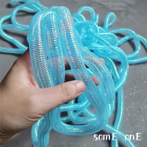 Elastic Tube Handmade Accessories Designer Fabric Light blue DIY Free Twist Modeling Decor Background Creative Fashion show