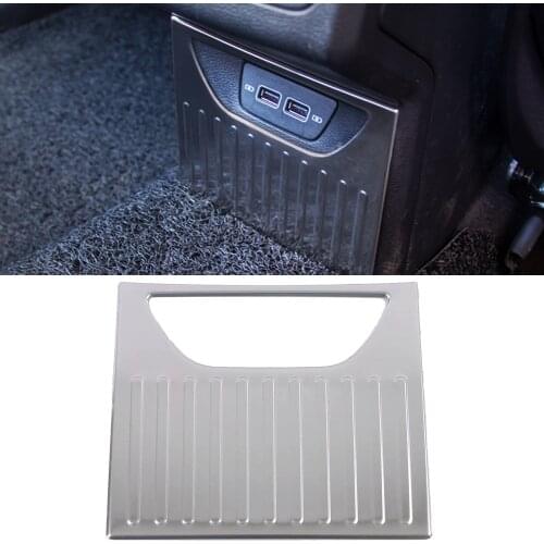 Car Accessories 1PCS Stainlesss Steel Interior Rear Console Anti-kick Cover Trim for Volkswagen VW Golf 8 MK8 2020 2021