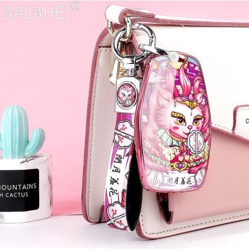 TPU Car Key Fob Cover Case Shell Keychain For Geely Atlas Boyue NL3 EX7 Emgrand X7 EmgrarandX7 SUV GT GC9 Coolray 2019 2020