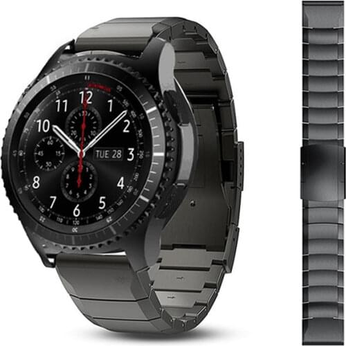 Metal Stainless Steel Watch Band Wrist Strap For Samsung Gear S3 22mm 20mm Watch Bracelet For Galaxy Watch 46mm Quich install