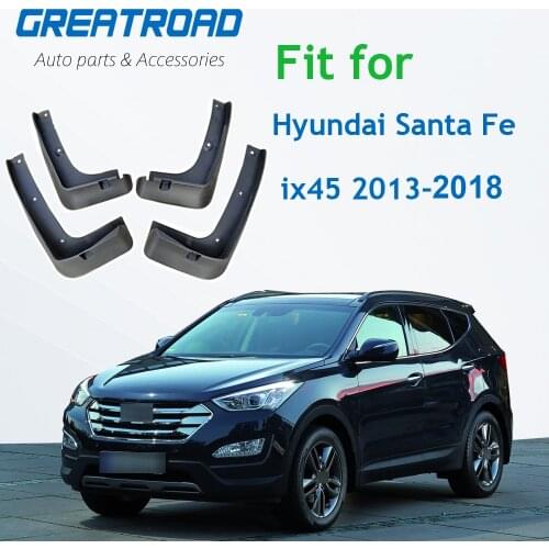 Car Mud Flaps For Hyundai Santa Fe LX ix45 2013 - 2018 Santafe Mudflaps Splash Guards Mud Flap Mudguards Styling 2014 2015 2016