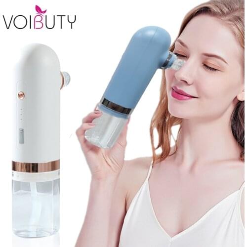 Household Small Bubble Cleaner With Water Cycle Cleaning Vacuum Blackhead Acne Remover Facial Electric Pore Deep Cleansing Tool