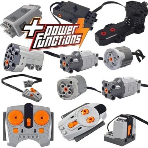 Technical Motor Parts Multi Power Function Tool 8293 8883 Motor PF Sets Train Engine Motor Building Blocks Compatible All Brands