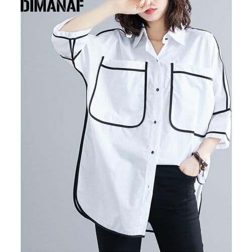 Женские хлопковые рубашки DIMANAF China At AliExpress