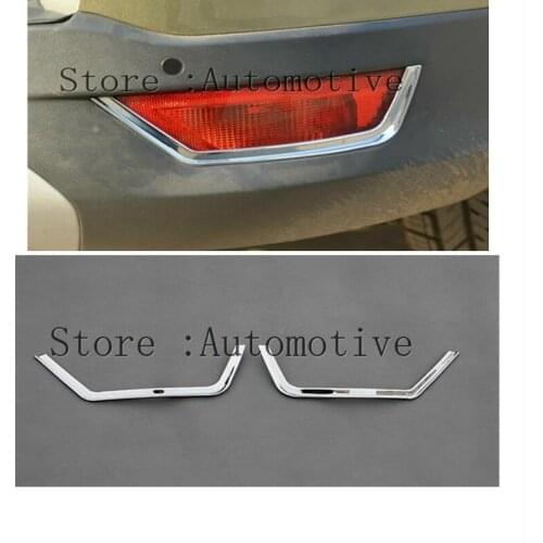 For Ford Escape Kuga 2 Mk2 2013 2014 2015 2016 2017 2018 2019 Chrome Rear Fog Light Foglight Lamp Cover Trim Molding Decoration