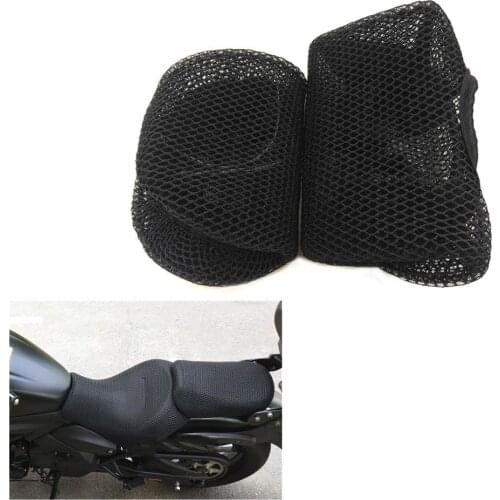 For Kawasaki Vulcan S 650 S650 VN650 Motorcycle Accessories Seat Cushion Cover Net 3D Mesh Protector Insulation Passenger Seat