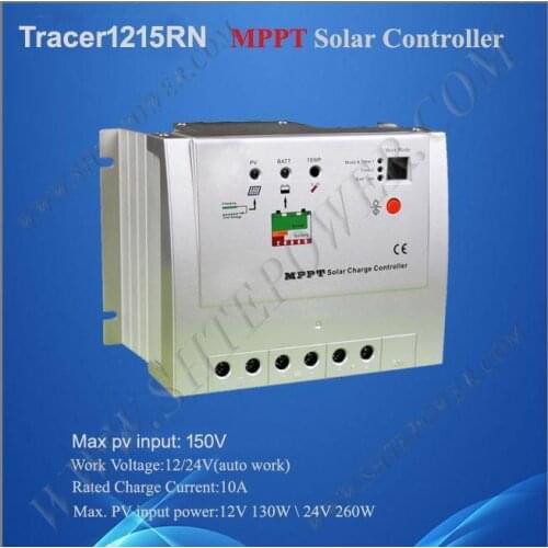 EPsolar Tracer1215rn max 150v input 10a 12v 24v MPPT solar controller with ce rohs