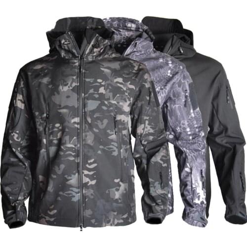 Camouflage Tactical Army Jacket Waterproof Outdoor Military Hiking Hunting Clothes Shark Skin Windproof Jackets