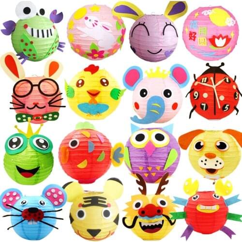 Chinese/Japanese Round Paper Lantern Mid-Autumn Festival Decor Gift Craft DIY Lampion White Hanging Lantern Ball Supplies