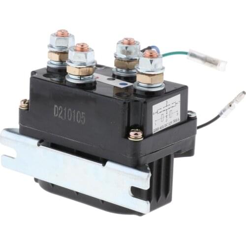 12V Winch Solenoid Relay Kit for ATV UTV 2000-5000lbs 6 Protecting Caps