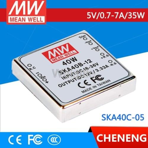 MEAN WELL original SKA40C-05 5V 7A meanwell SKA40 5V 35W DC-DC Regulated Single Output Converter