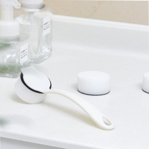 Multifunctional sponge wipe hand holding bathroom sink dirt removal magic wipe nano sponge cleaning wipe