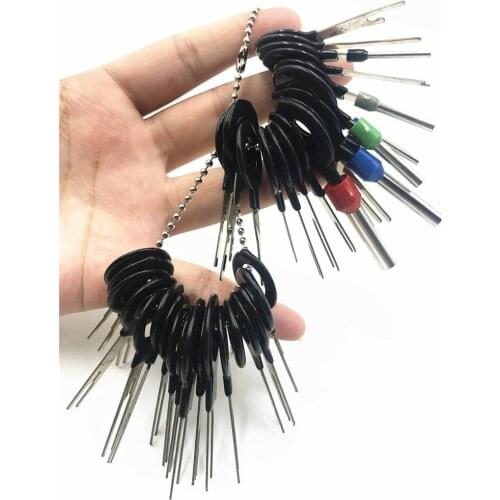 36pcs Car Terminal Removal Electrical Wiring Crimp Connector Pin Extractor Kit Car Electrico Repair Hand Tools Kit Accessories