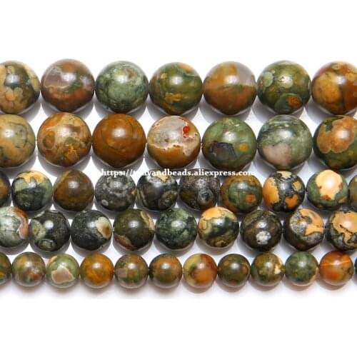 Natural Stone Old Kambaba Jaspers Round Loose Beads 15" Strand 6 8 10 MM Pick Size For Jewelry Making