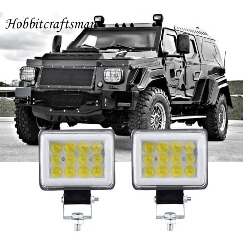 New 12V Wrok Light led bar LED lightbar 12 LED FLASH for Truck Tractor SUV 4x4 Car Led Headlights Lighting Spot work bar