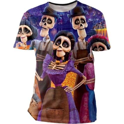 2021 New Summer Fashion Short Sleeve T-shirt 3D Printed Cartoon Pattern Children Cute Boys Girls Casual Clothing Tee and Tops