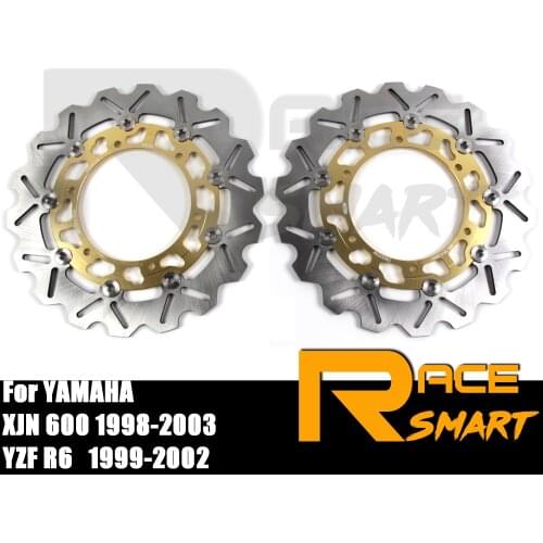 Front Brake Disks For YAMAHA YZF R6 1999-2002 Motorcycle CNC Brake Disc Rotors XJN 600 1998-2003 Xjn600 YZFR6 XJN600 2000 2001