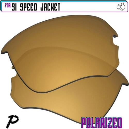 EZReplace Polarized Replacement Lenses for - Oakley Si Speed Jacket Sunglasses - Gunmetal P