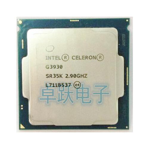 New and original original Intel G3930 CPU 2.9G 51W 2 Cores 1151 14NM HD610 DDR4 Desktop cpu Processor free shipping
