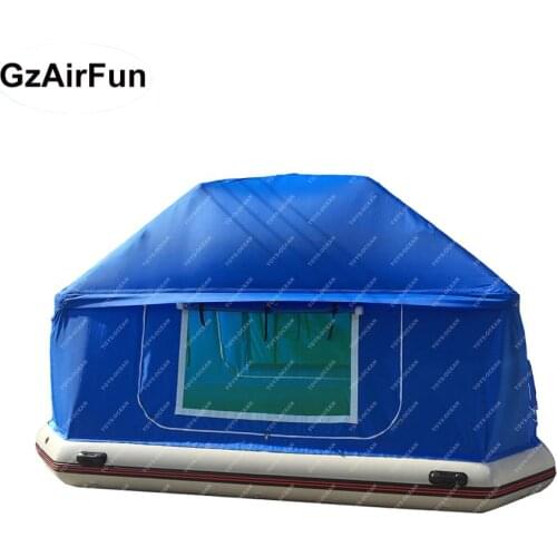 Custom Size Inflatable Water Floating Shoal Raft Tent Inflatable Water Pool Tent for Outdoor Camping