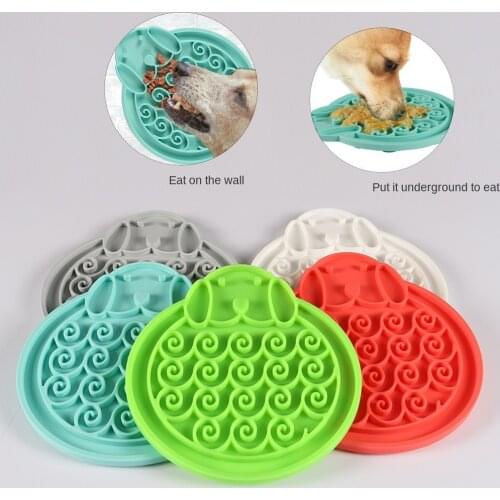 Silicone 1 Piece Puppy Pet Mats To Eat Food Cream Chocolate Sauce Tray Durable Dog Lick Mat Kitten Slow Feeding Bowl Easy Clean