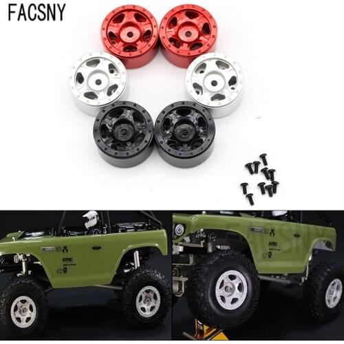 1pcs /4pcs Metal Aluminum Alloy Wheel Hub for Axial SCX24 90081 Deadbolt C10 JLU B-17 RC Crawler Car Upgrade Parts Accessories