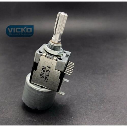 [VK] Z Domestic single row 8 foot motor with double potentiometer B10K 10KB-4 [WHE1615] handle length 25MM flower switch