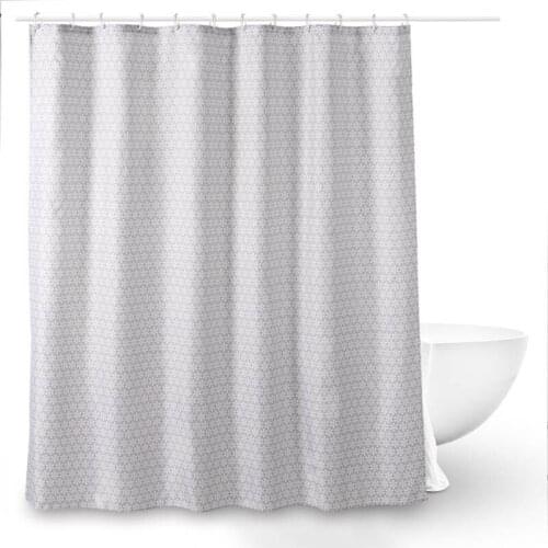 New European bathroom waterproof shower curtain high-grade polyester fabric custom printing bathroom shower partition curtain