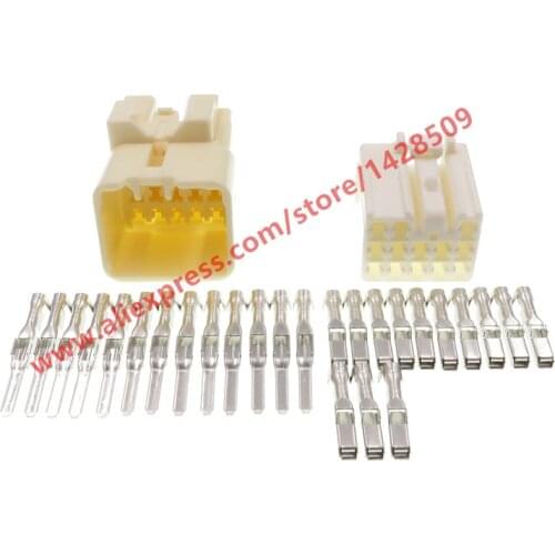 5 Sets 13 Pin Female Male Auto Cable Plug Electric Wire Harness Connector 7282-1130 7283-1130