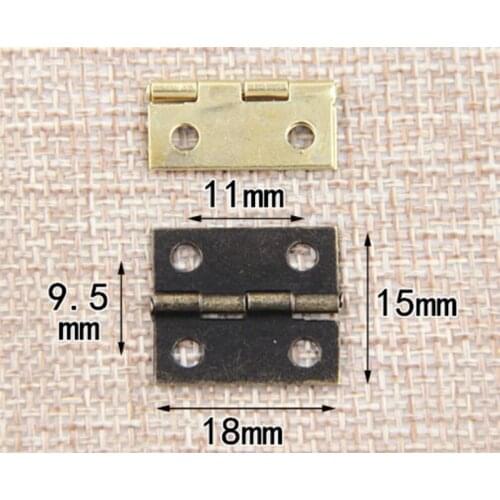 5000pcs/lot 16x13mm Antique Bronze/Gold Cabinet Hinges Furniture Jewelry Boxes Small Hinge Furniture Fittings