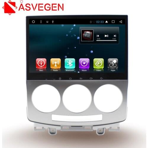 Asvegen 9 inch Android 7.1 Quad Core HD Touch Screen Car DVD Player GPS Navigation Radio WIFI Multimedia For Mazda 5 2005-2010