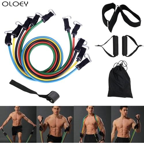 Atex Resistance Bands Gym Door Anchor Ankle Straps With Bag Kit Set Yoga Exercise Fitness Band Rubber Loop Tube Bands Pull Rope
