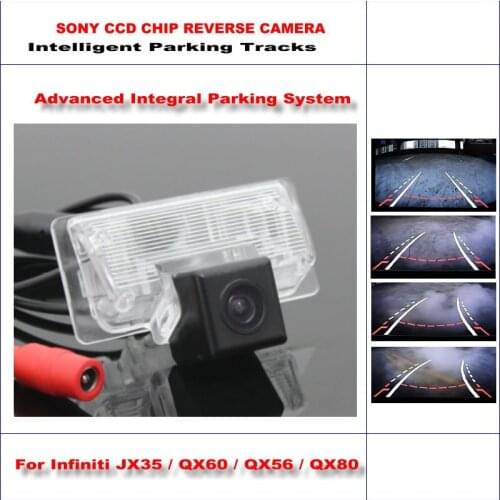 Car Rear Revese Camera For Infiniti JX35/QX60/QX56/QX80 Intelligent Parking Tracks Reverse Backup NTSC RCA AUX HD CCD SONY CAM