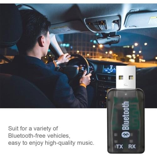 KEBIDU USB 4.2 Bluetooth Adapter Bluetooth Wireless Transmitter Receiver Mini 3.5mm AUX Stereo Adapter for PC Laptop Computer