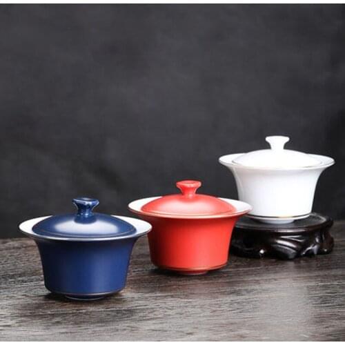 Gaiwan Tea Cup Set Teaware Chinese Kung fu GongFu Tea Ceramic with Cover Bowl for Coffee Tea Espresso