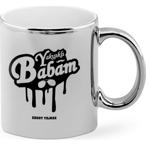 Fathers Day Custom Handsome Dad Chrome Mug Cup-1