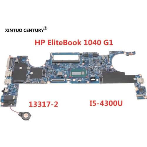 For HP EliteBook 1040 G1 Laptop motherboard 803004-601 803004-001 13317-2 48.4LU22.021 803448-601 W/ I5-4300U CPU working well