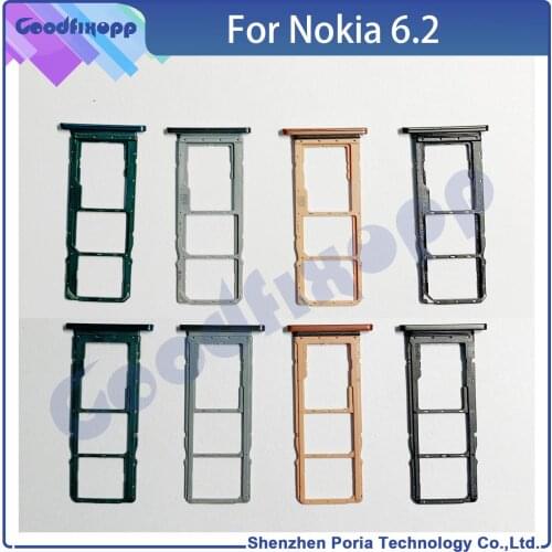 For Nokia 6.2 7.2 SIM Card And Adaptors Take The Chip Tray Support Cassette-Replacing Housing Repair Parts SD Card Slot