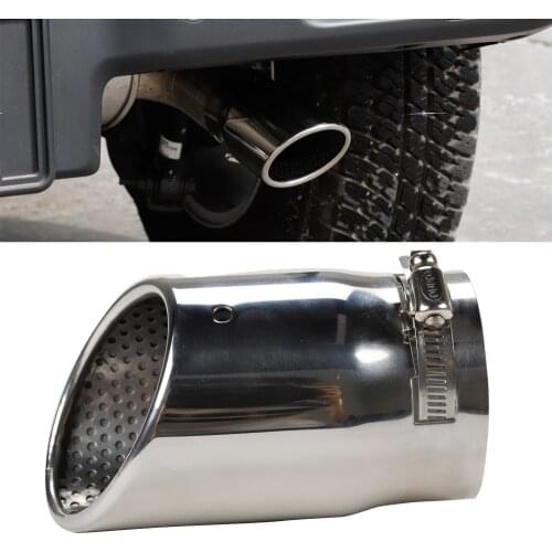 For Jeep Wrangler JL 2018 2019 Stainless Steel Car Rear Exhaust Tail Pipe Throat Muffler Styling Accessories