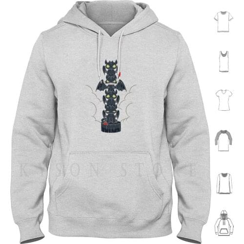Dragon Totem Mood Hoodie Long Sleeve Toothless